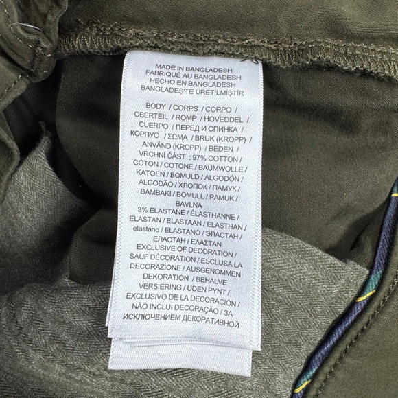 Polo Ralph Lauren Mens Varick Slim Straight Stretch Pants Olive Green 44x30 NEW - Picture 7 of 14